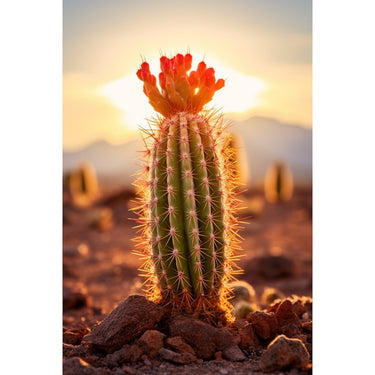 Desert Sunset Cactus canvas